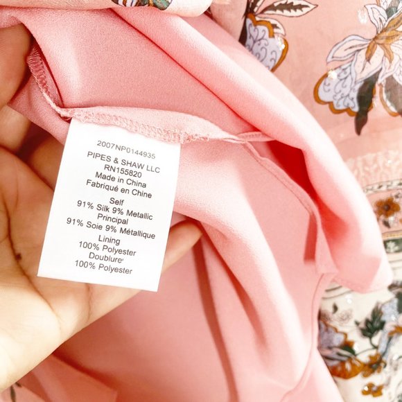 Veronica Beard Mauve pink floral Silk Lowell Blouse Top SZ 2 NWT - Picture 5 of 16